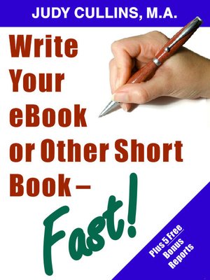 cover image of Write your eBook or Other Short Book-Fast!